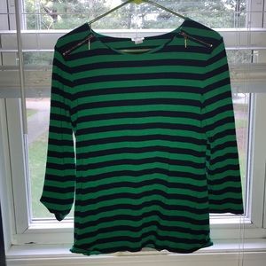 Anne Klein Striped Top, Size M